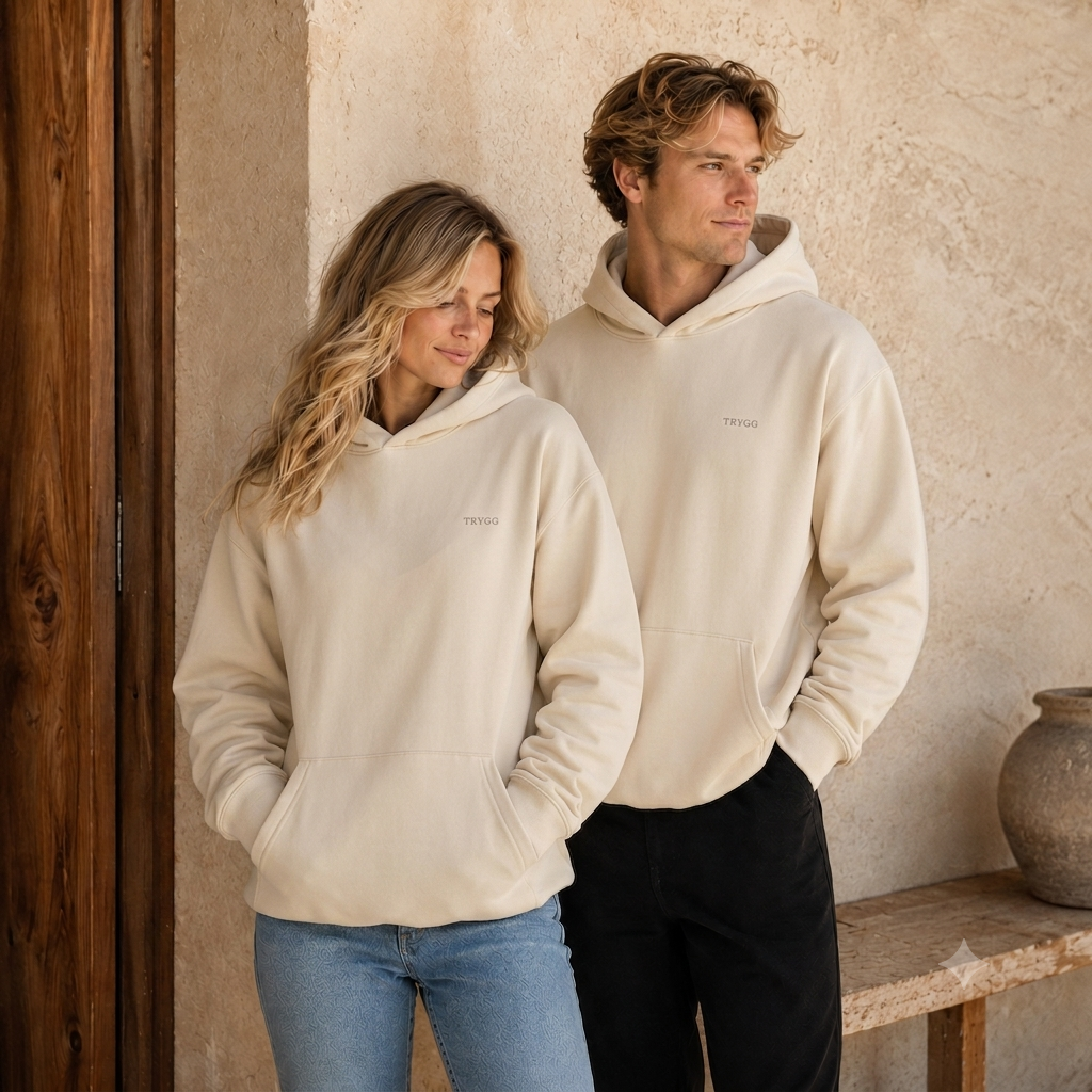 De TRYGG Hoodie · 340 GSM Stealth Calm-Wear