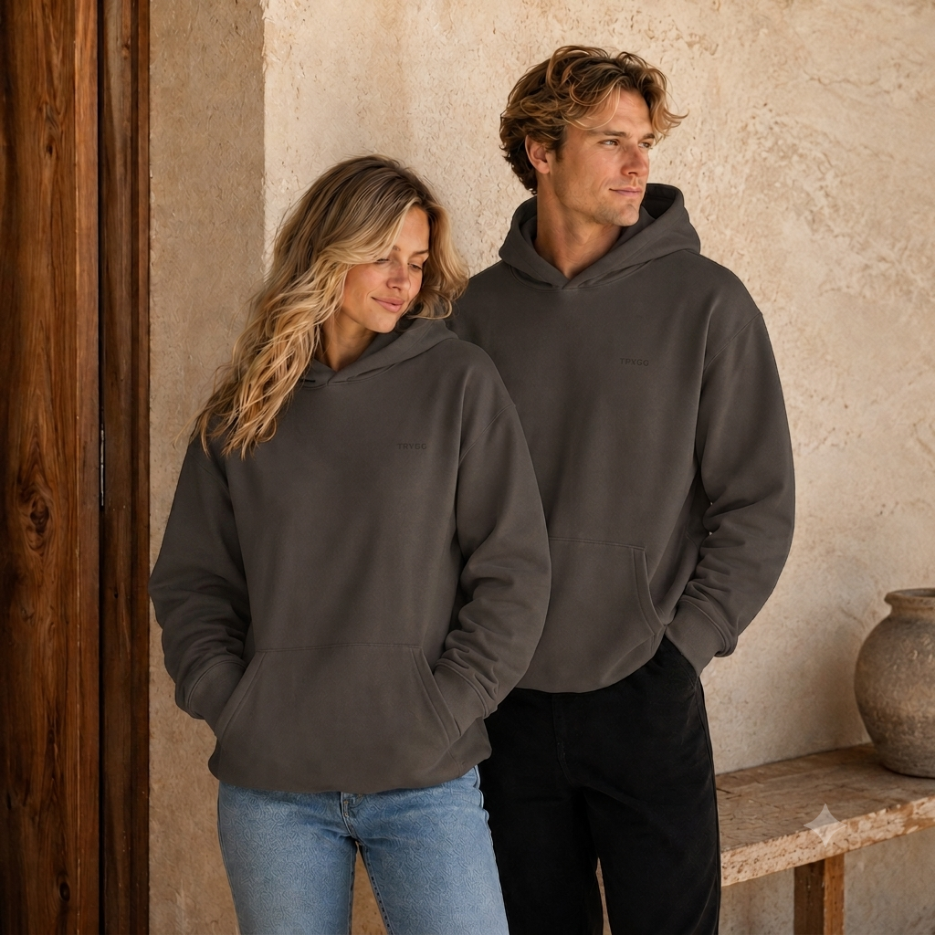 De TRYGG Hoodie · 340 GSM Stealth Calm-Wear